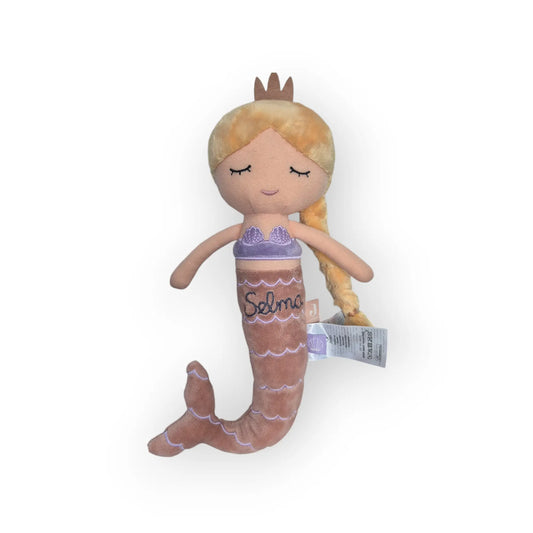 Besticktes personalisiertes Kuscheltier Mermaid Ella,Meerjungfrau - hand bestickt - KittySweetCrochet