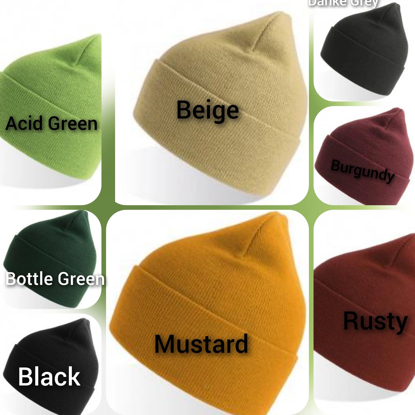 Farbauswahl der Beanies