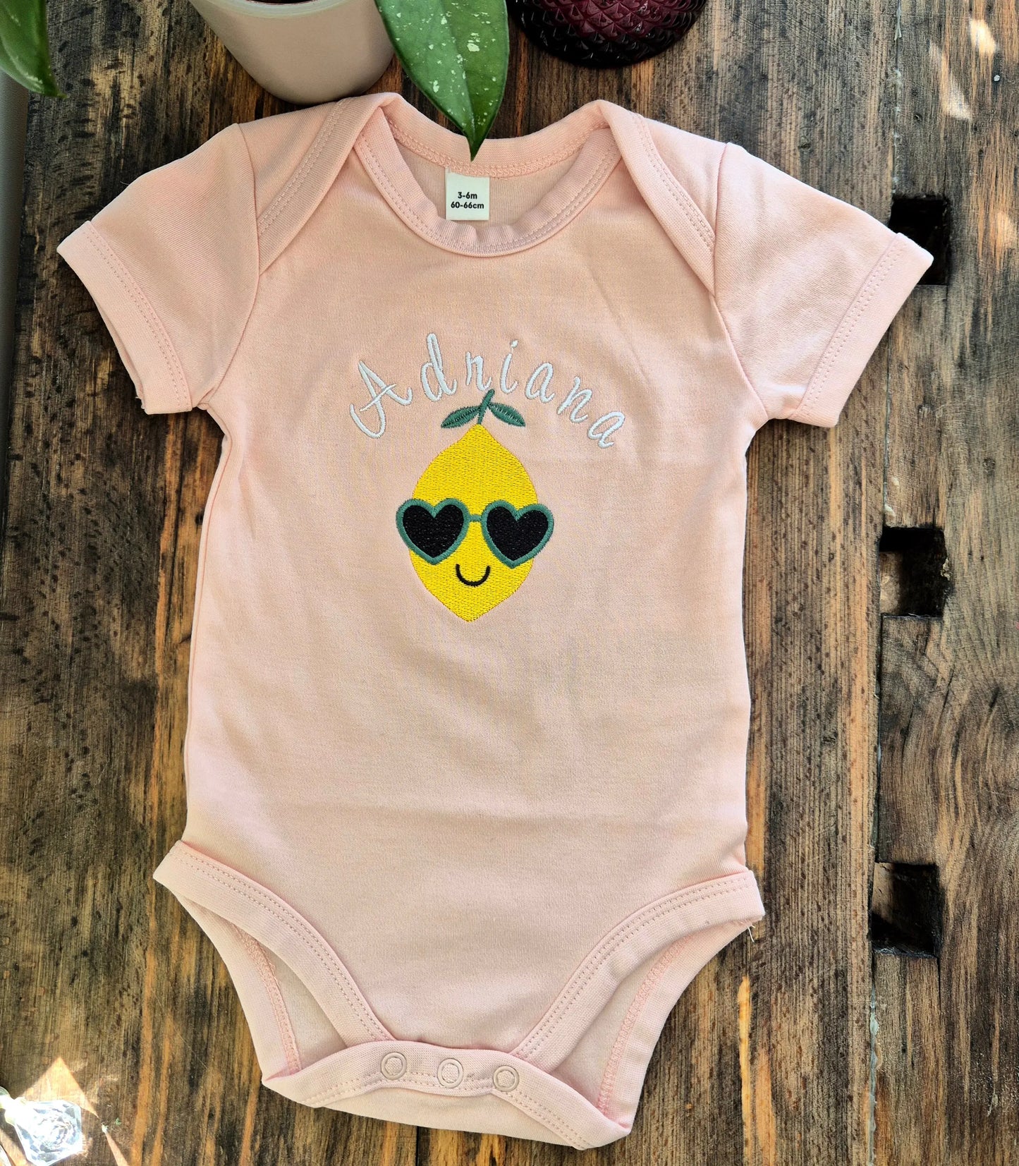 Baby body FLOWER WREATH golden