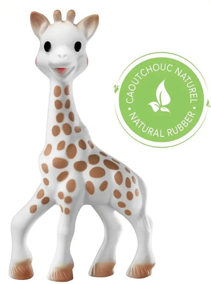 Squeaking toy Sophie la girafe® So'Pure / natural rubber