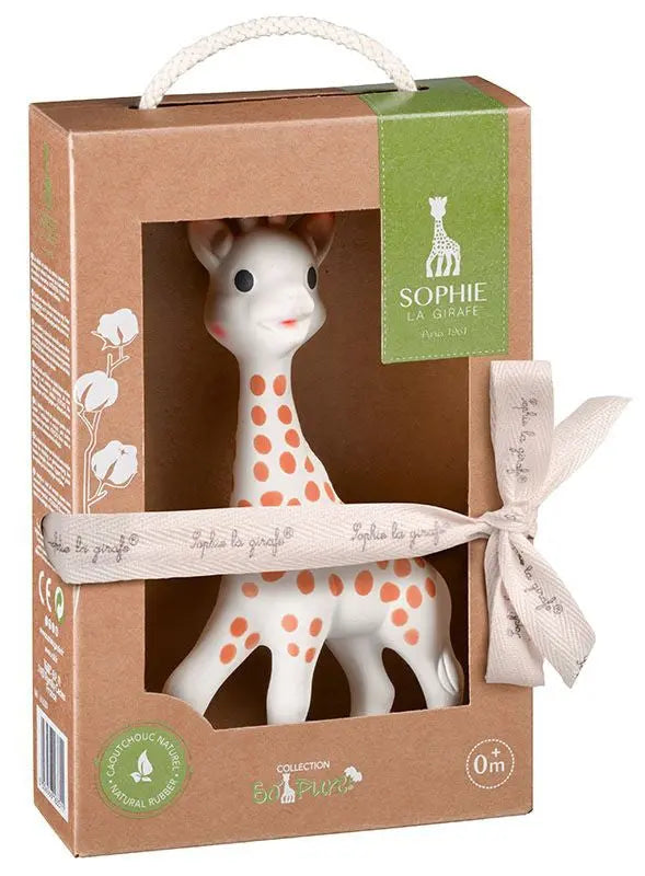 Squeaking toy Sophie la girafe® So'Pure / natural rubber