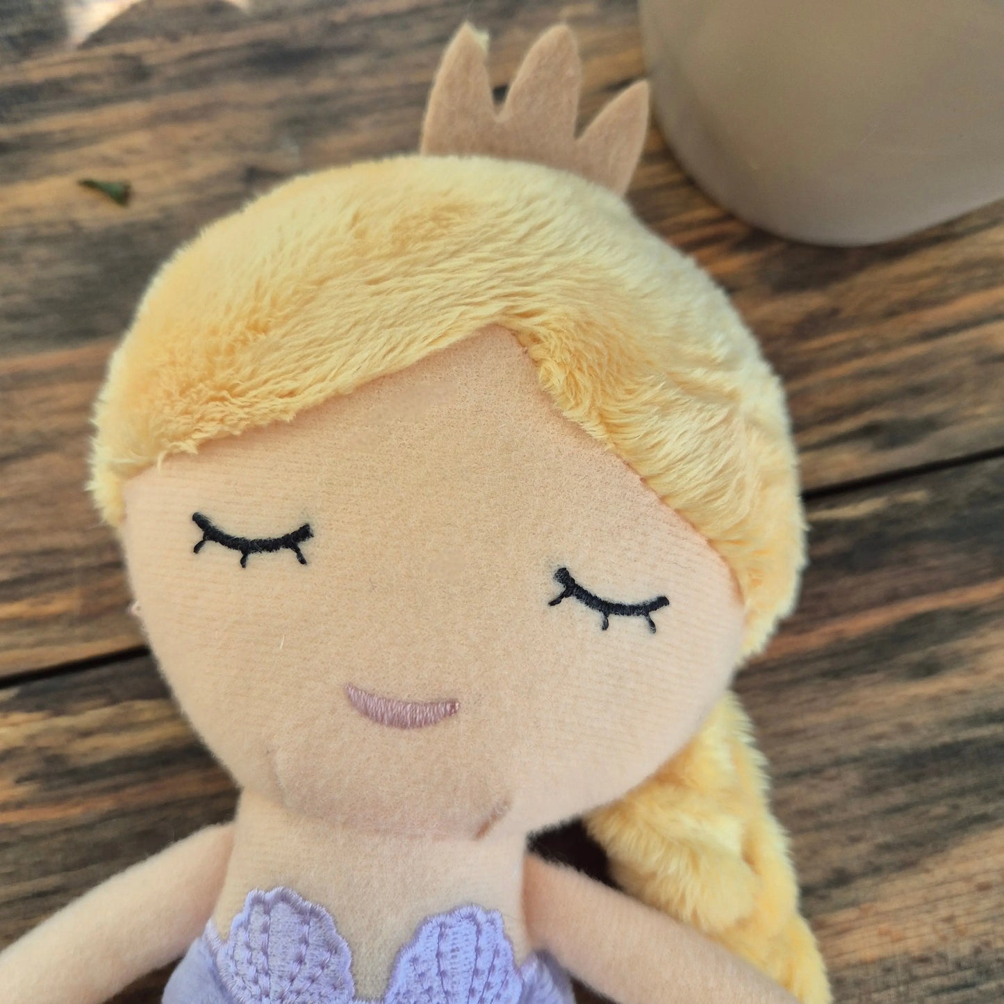 Besticktes personalisiertes Kuscheltier Mermaid Ella,Meerjungfrau - hand bestickt -