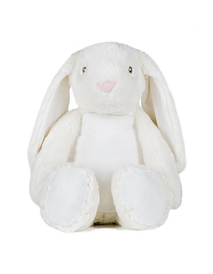 Personalisierter Kuschelhase mit Geburtsdaten – besticktes Baby Geschenk zur Geburt - KittySweetCrochet